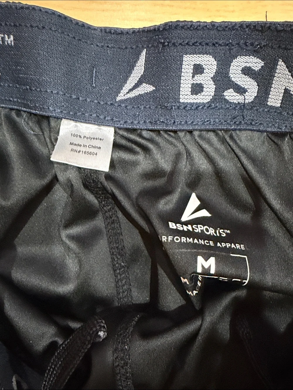 Men's Black Athletic Training Shorts
